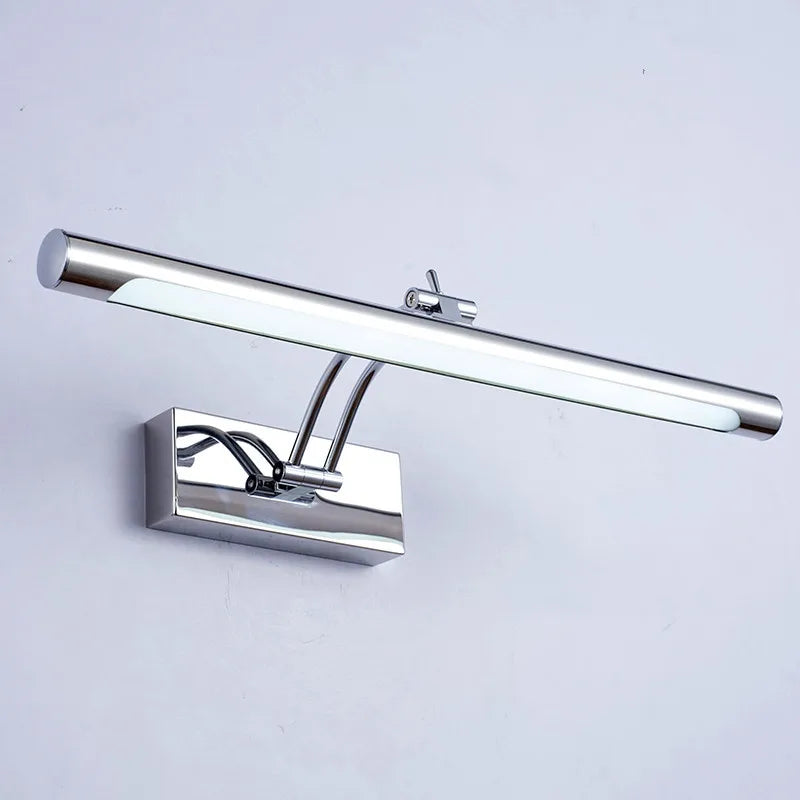 applique murale miroir led moderne éclairage salle bain chambre maquillage acier inoxydable