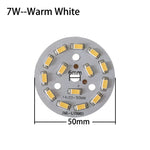 plaque led moderne 3w 7w 18w blanc pur blanc chaud diodes smd