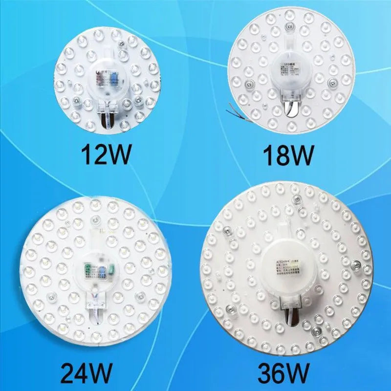 plaque led moderne blanc diodes rond adhésif éclairage quotidien 220v led ceiling lamp board