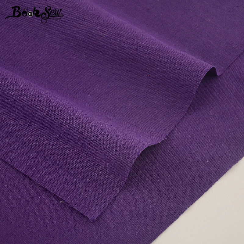 tissu coton lin violet uni durable respectueux environnement decoration maison sac nappe coussin
