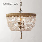 suspension lumineuse vintage cristal blanc doré classique tressé chambre cuisine