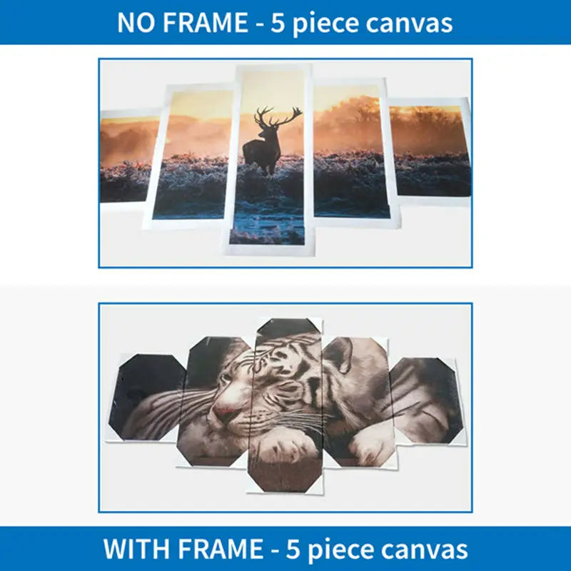 tableaux toile photos famille enfants paysages cerfs tigres impressions hd modernes sans cadre cadre