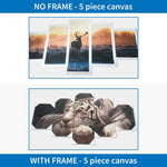 tableaux toile photos famille enfants paysages cerfs tigres impressions hd modernes sans cadre cadre