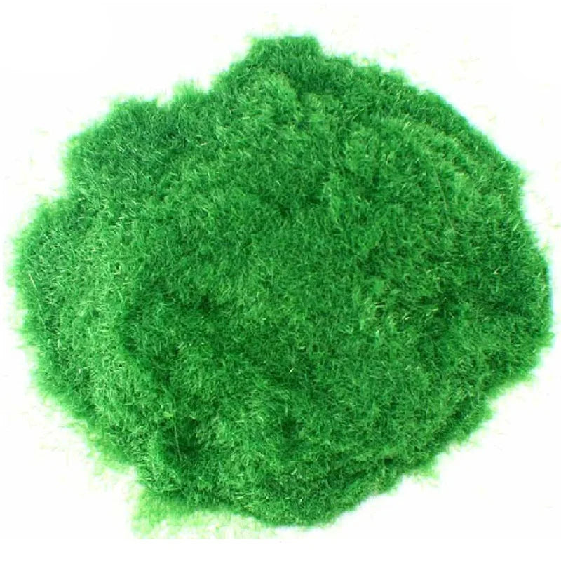 poudre d'ange artificielle flocage vert clair décoration bac sable micro paysage artisanat jeu