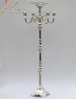 bougeoirs argent or chandeliers classiques mariage fêtes décoration élégante sculptée haute qualité