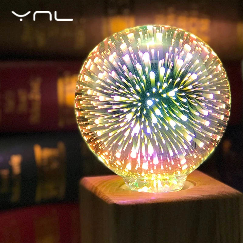 ampoule led multicolore fibres optiques lumineuses moderne globe terrestre e27 220v 30000h a60 g80