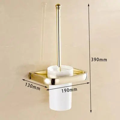 accessoires salle bain doré moderne porte serviettes porte savon porte gobelet