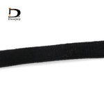 ruban élastique texturé noir blanc satiné largeur 3/8 pouces décoration diy artisanal extensible polyester
