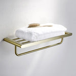 accessoires salle bain doré moderne étagère serviettes porte savon porte goblet porte serviettes téléphone