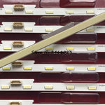 barres lumineuses led blanc jaune marron fond opaque connecteurs technologiques industriels