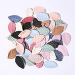 feuilles décoratives relief rose vert bleu beige noir automne mariage décoration intérieure vintage DIY