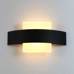 applique murale moderne noir blanc rectangulaire ronde 90 260V LED 60 249 lumens chambre