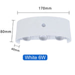 lampe murale led moderne blanc sensibilité mouvement étanche réglable intérieur extérieur