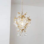 lustre or baroque cristal transparent classique ampoule e27 autonome chambre salle manger