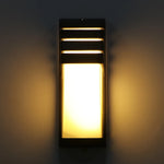 applique murale moderne led 12w noir étanche ac85265v polycarbonate