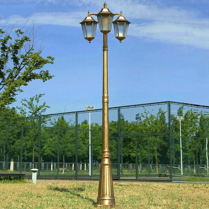 lampadaire or noir rétro classique éclairage public ip65 led alu certifié cccextérieur