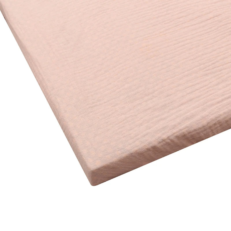 drap housse berceau coton rose bleu marine rayures horizontales simple doux maternité