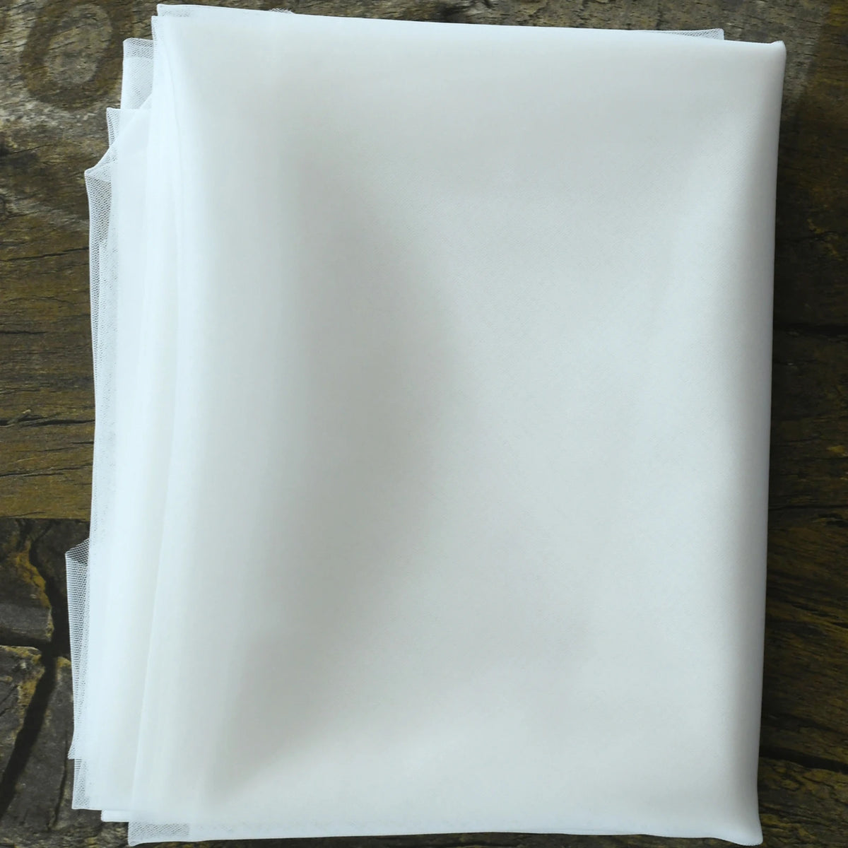 voile mariée blanc peigne métallique double couche bord coupé transparent élégant soirée
