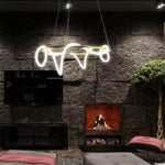 Lustre design moderne suspension lumineuse pour salon