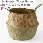 panier tissé osier pliable rangement stockage beige clair rustique naturel poignées corde