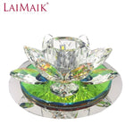 applique murale moderne cristal transparent verte dorée vis moderne élégante led 3w dimmable