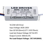 pilote led 300ma 120v 240v 3w 5w 7w 12w 18w 25w 36w alimentation ac90v