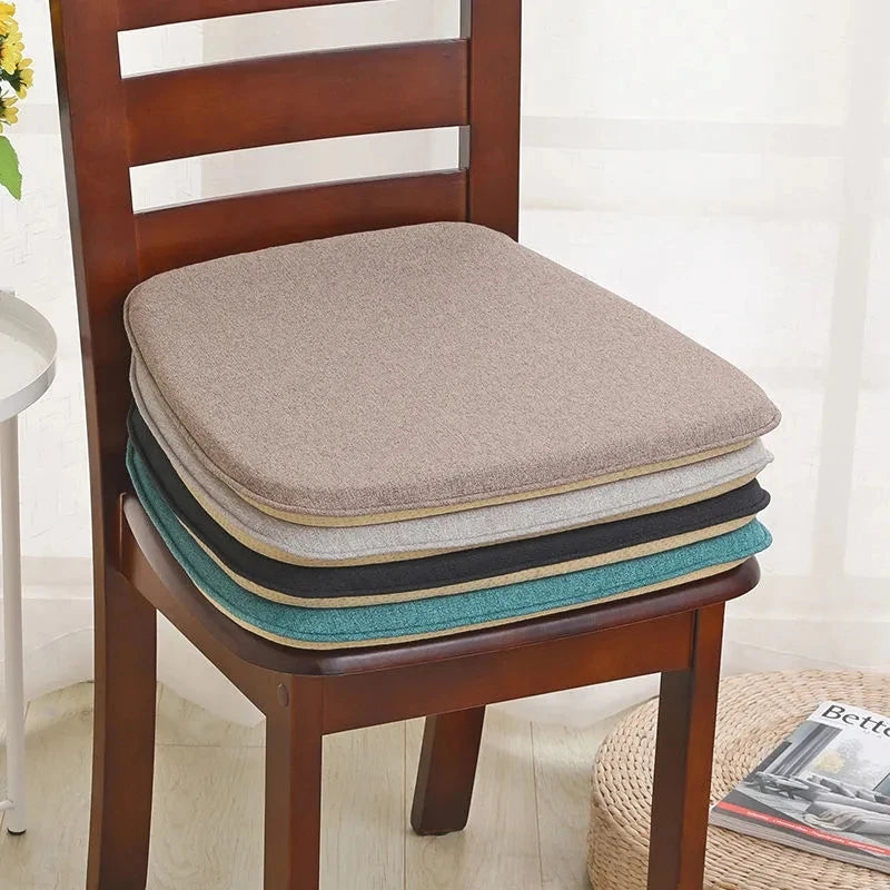 coussin chaise carré lin tissé moderne antidérapant siège salle manger