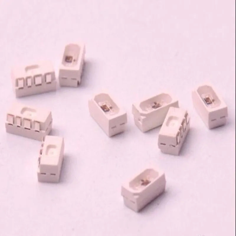 connecteur électronique blanc contacts dorés smd led standard salon decoration fixations invisibles
