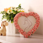cadre photo résine rose clair relief romantique support mural erotique decoration chambre erotique erotique