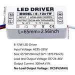 pilote led 300ma 120v 240v 3w 5w 7w 12w 18w 25w 36w alimentation ac90v