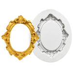 cadres photo silicone doré blanc baroques classiques moules deco fondant cupcakes gâteaux