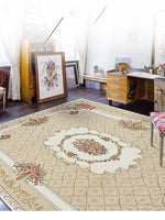 Tapis jacquard européen vert clair