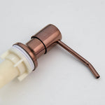 distributeur savon liquide cuivre blanc moderne élégant lisse brillant fixations inclusées bouteille joint embout