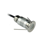 Spot LED moderne argenté résistant l'eau IP67 câble noir 12V LED
