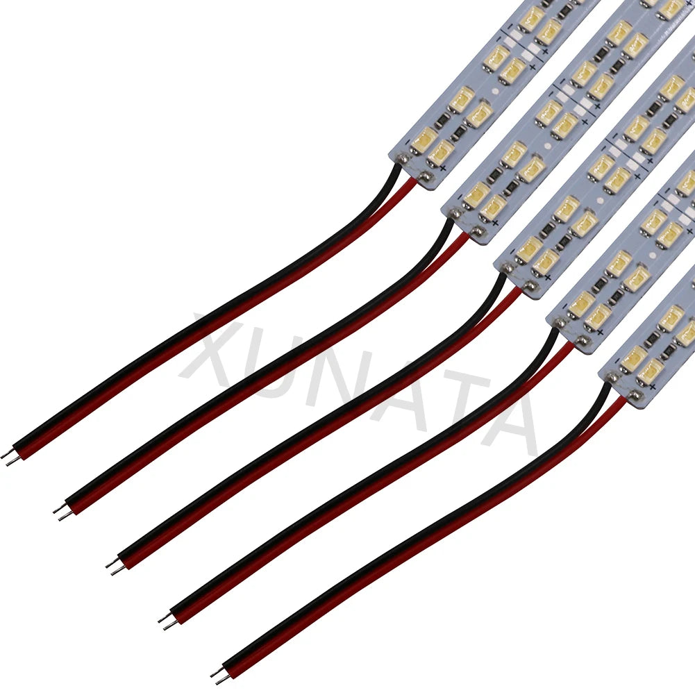 ruban led argent jaune 50cm adhésif moderne 144leds 12v coolwhite salon