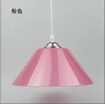 lampe suspendue moderne orange blanc rouge mat pvc plastique cuisine salle manger chambre coucher