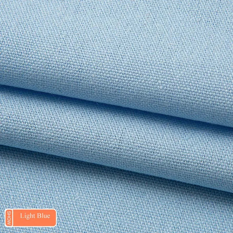 tissu toile coton résistant couture bricolage ameublement textile solide couleur unie 145cm