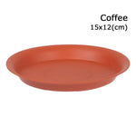 assiettes rondes modernes orange noir blanc solides intérieur extérieur durable polypropylène sans BPA