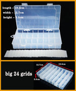 boite rangement plastique transparente compartiments ajustables bijoux petits objets divers