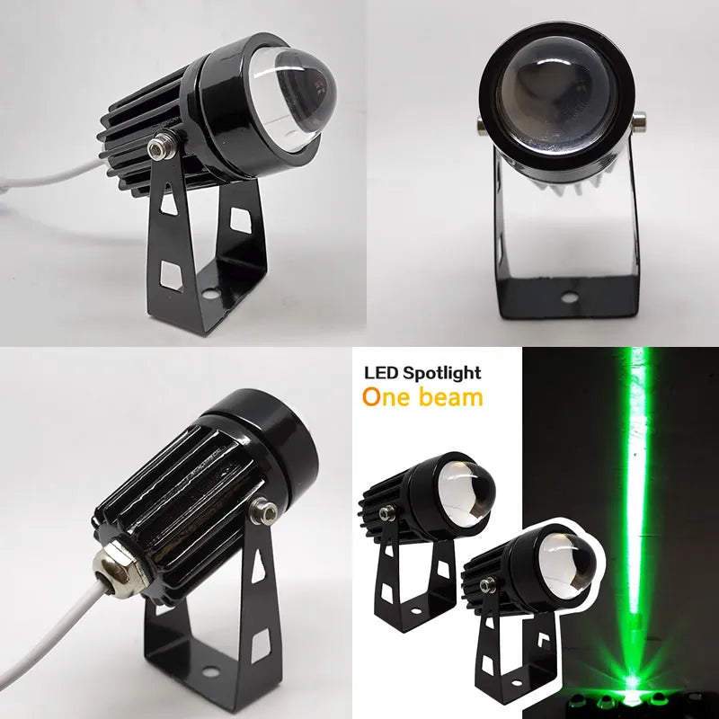 projecteur mural led rgb moderne spots extérieurs ip66 résistants l'eau noir vert rouge bleu