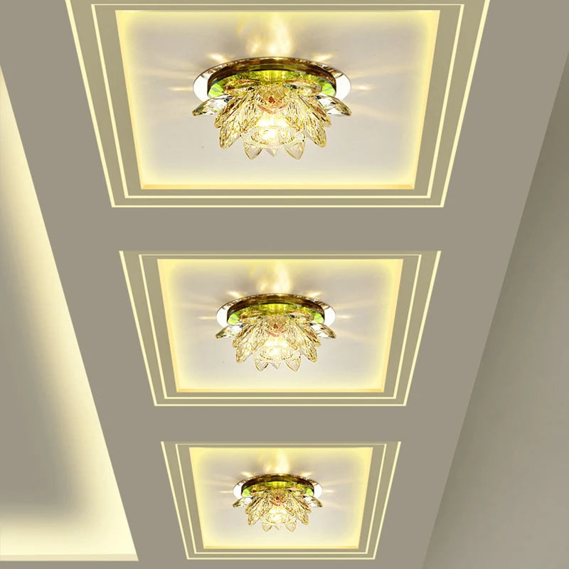 applique murale moderne cristal transparent verte dorée vis moderne élégante led 3w dimmable