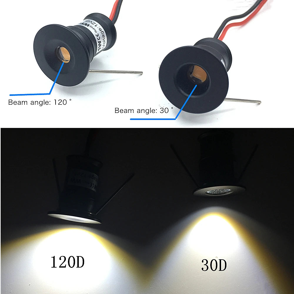 petit spot led encastrable 12v dimmable aluminium rond moderne vitrine
