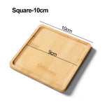 plateau bambou minimaliste plateaux carrés ronds rectangles succulentes cache plante moderne