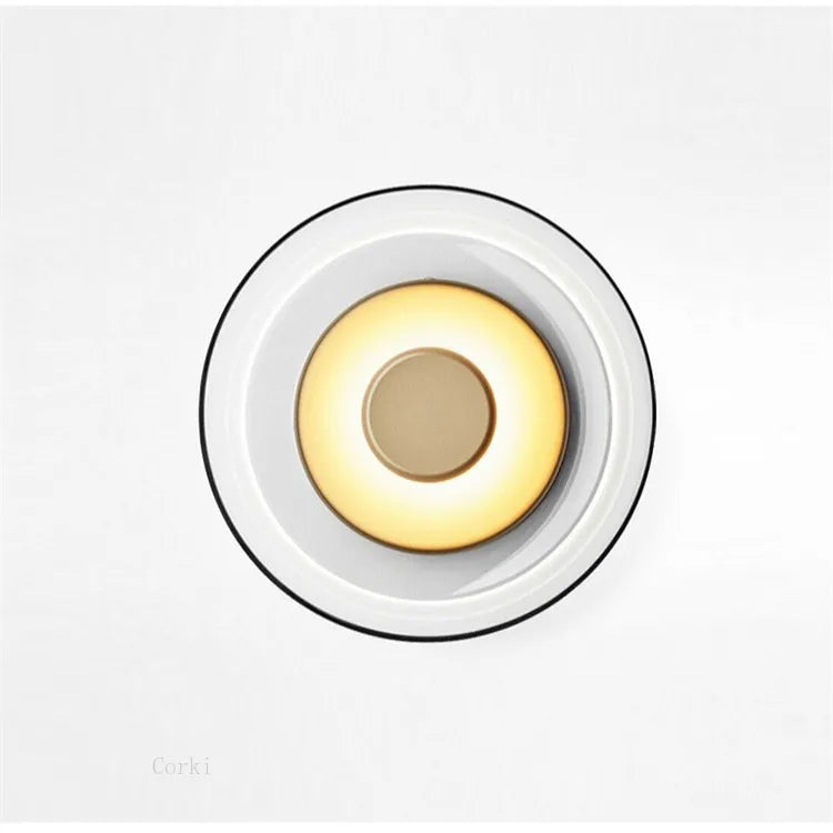 applique murale led verre moderne blanc doré élégante flux lumineux 249 2000