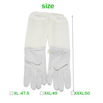 gants apiculture protection anti abeilles peau mouton maille blanc taille xxl xxxl