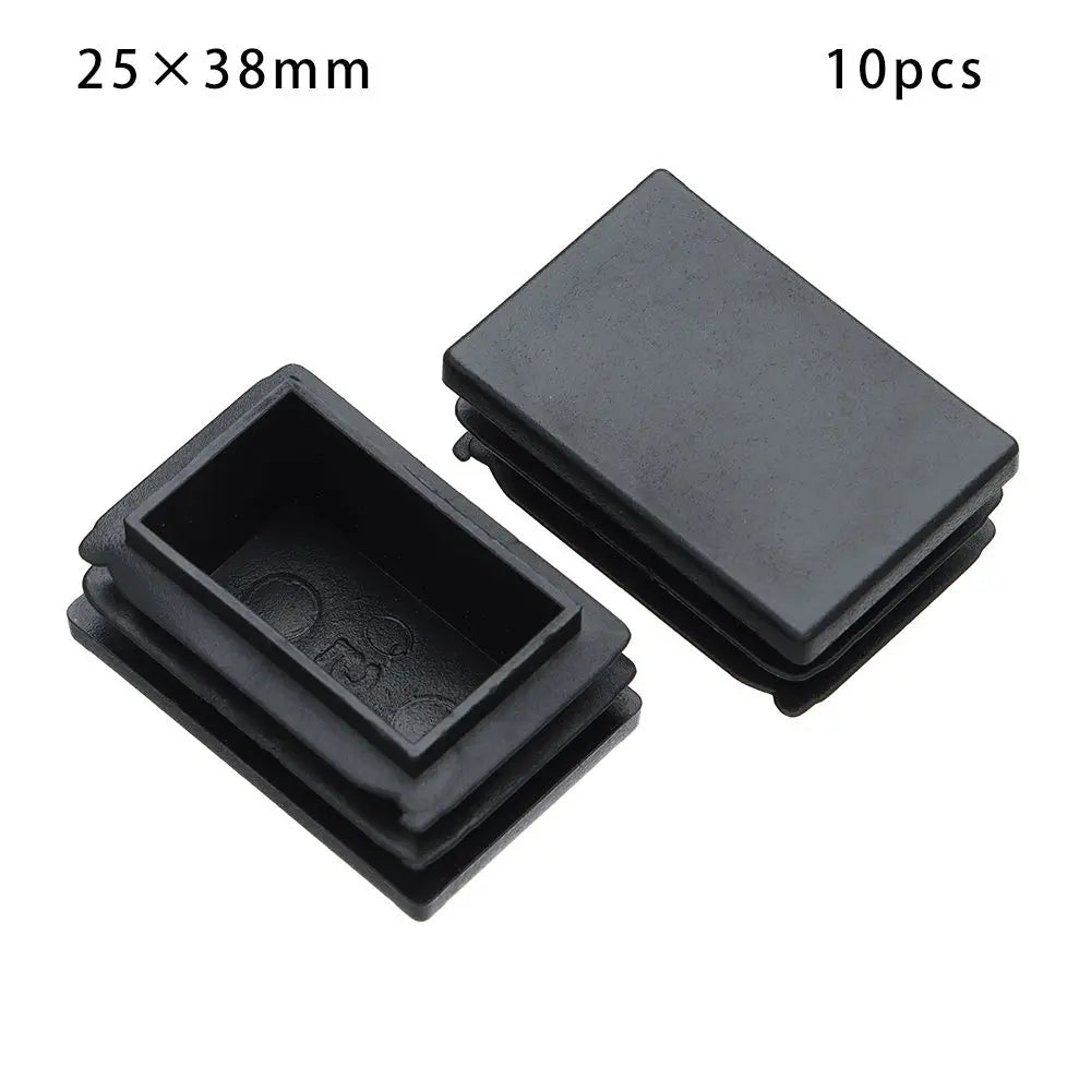 cache pieds noir adhésifs pratique rectangle haute qualité plastique 100x50mm 80x40mm 60x30mm 38x25mm 30x20mm