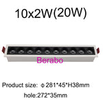 Spot LED moderne 18W 8W 10W 20W blanc opaques rondes noires 6000K 4000K 3000K