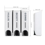 distributeur savon liquide blanc noir moderne minimaliste rétro simple 350ml ABS adhésif salle bains