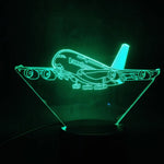 veilleuse led avion imprimé transparent moderne décoration chambre enfant nuit cadeau noël festive