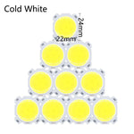 LED COB 3W 5W orange blanc jaune 22x24mm modernes puissantes